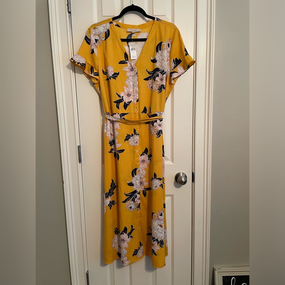 Floral Yellow Maxi Dress